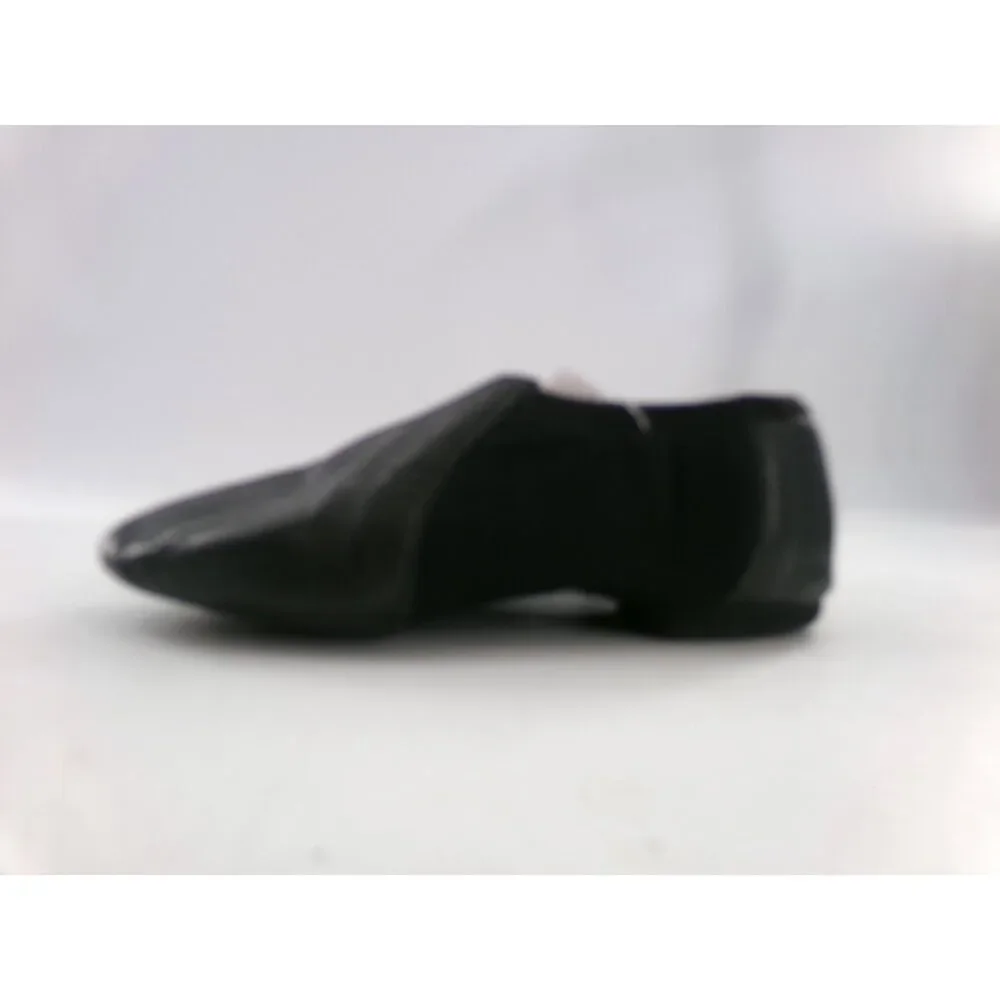 Pre-Owned Dance Jazz Shoes DanzNMotion Child 1M Leather Pull On Split Sole
